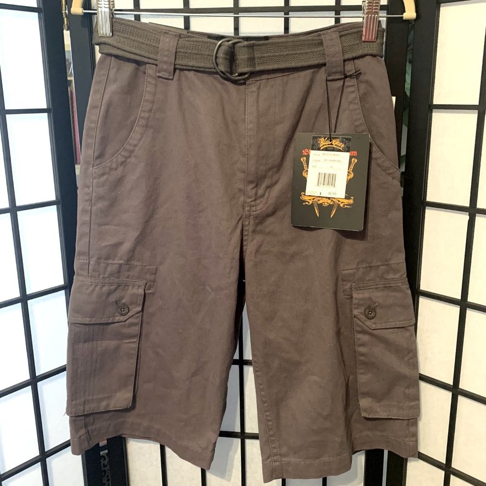 NWT Boys Size 16 Dark Charcoal Shorts